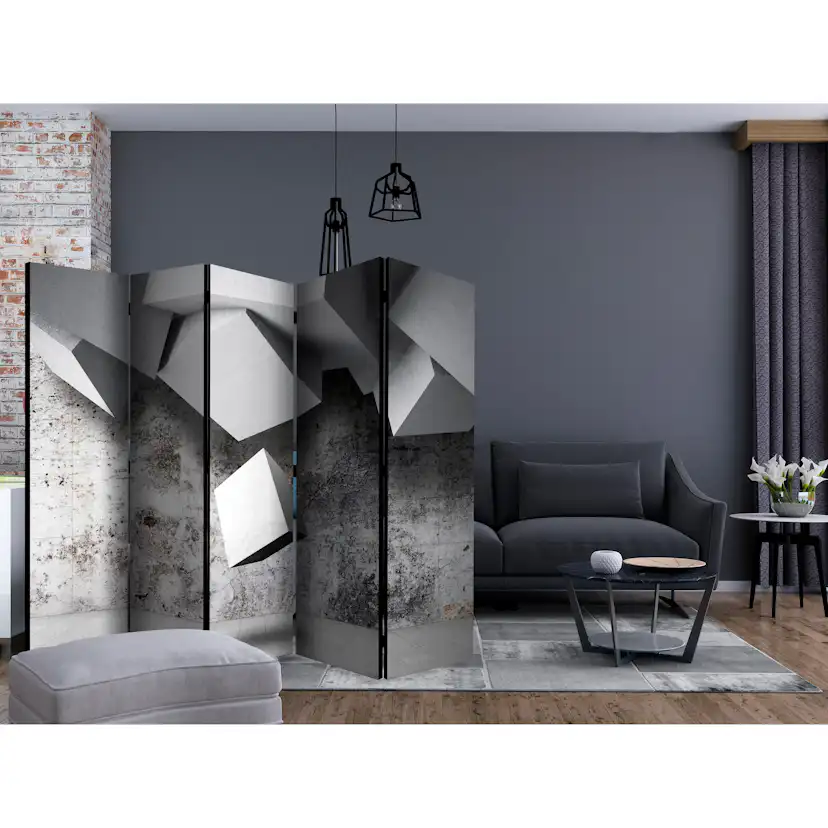 Rumsavdelare Skärmvägg Arkiio Geometric Rain II 225x172 cm
