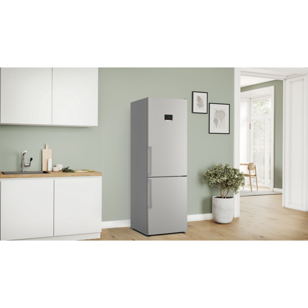 Bosch kyl/frys KGN367ICT Black inox