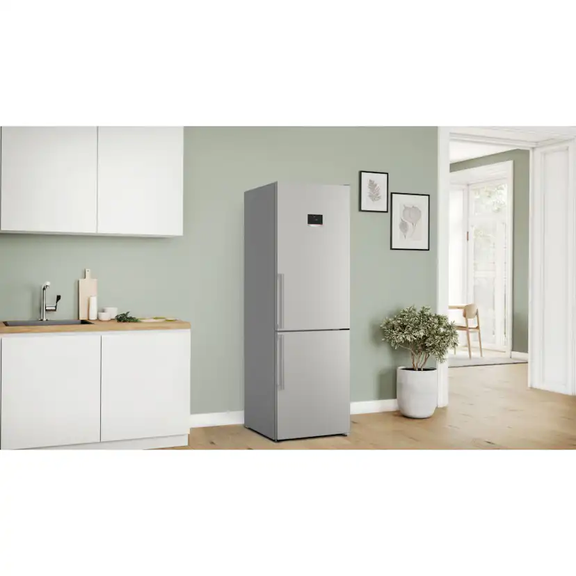 Bosch kyl/frys KGN367ICT Black inox