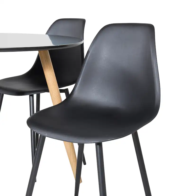 Matgrupp Venture Home Plake med 4 Pop Stolar Runt