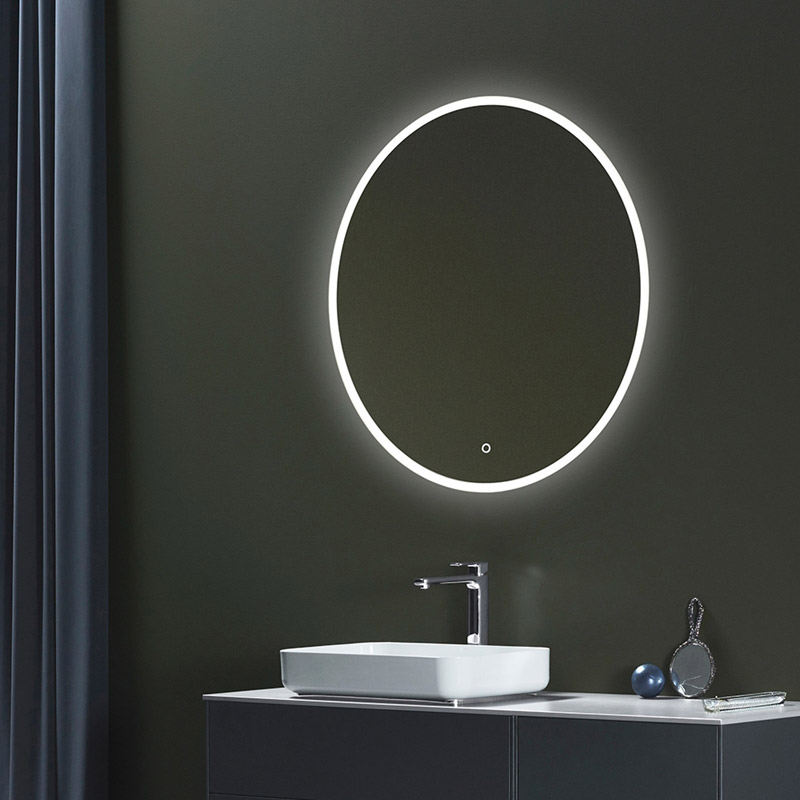 Spegel Hafa Store Rund LED 1000