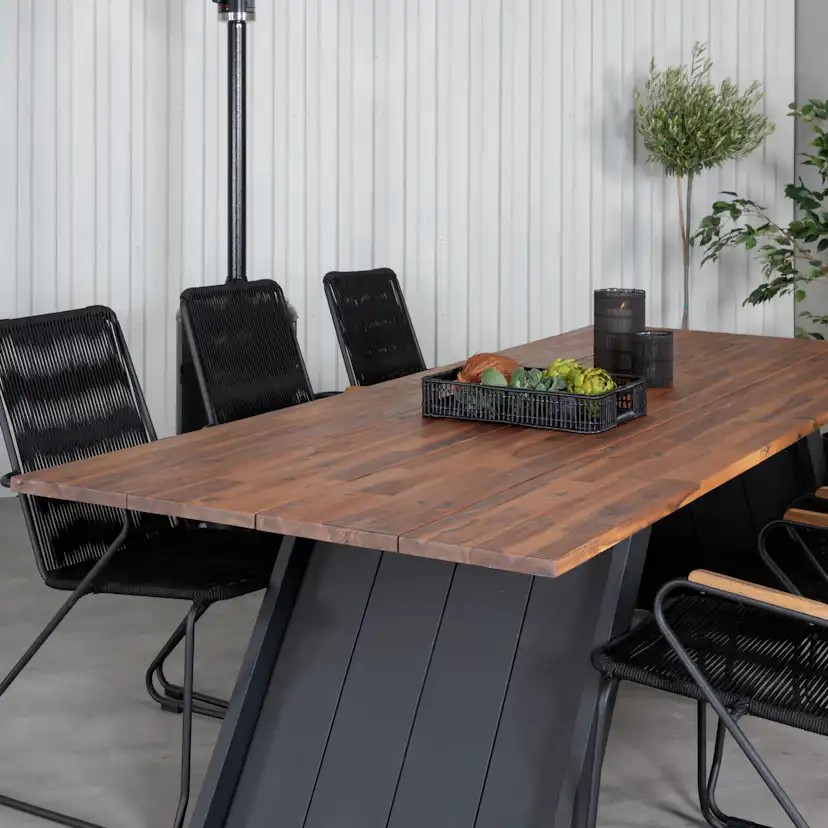 Matgrupp Utomhus Venture Home Doni med 6 Billy KarmTrädgårdsstolar