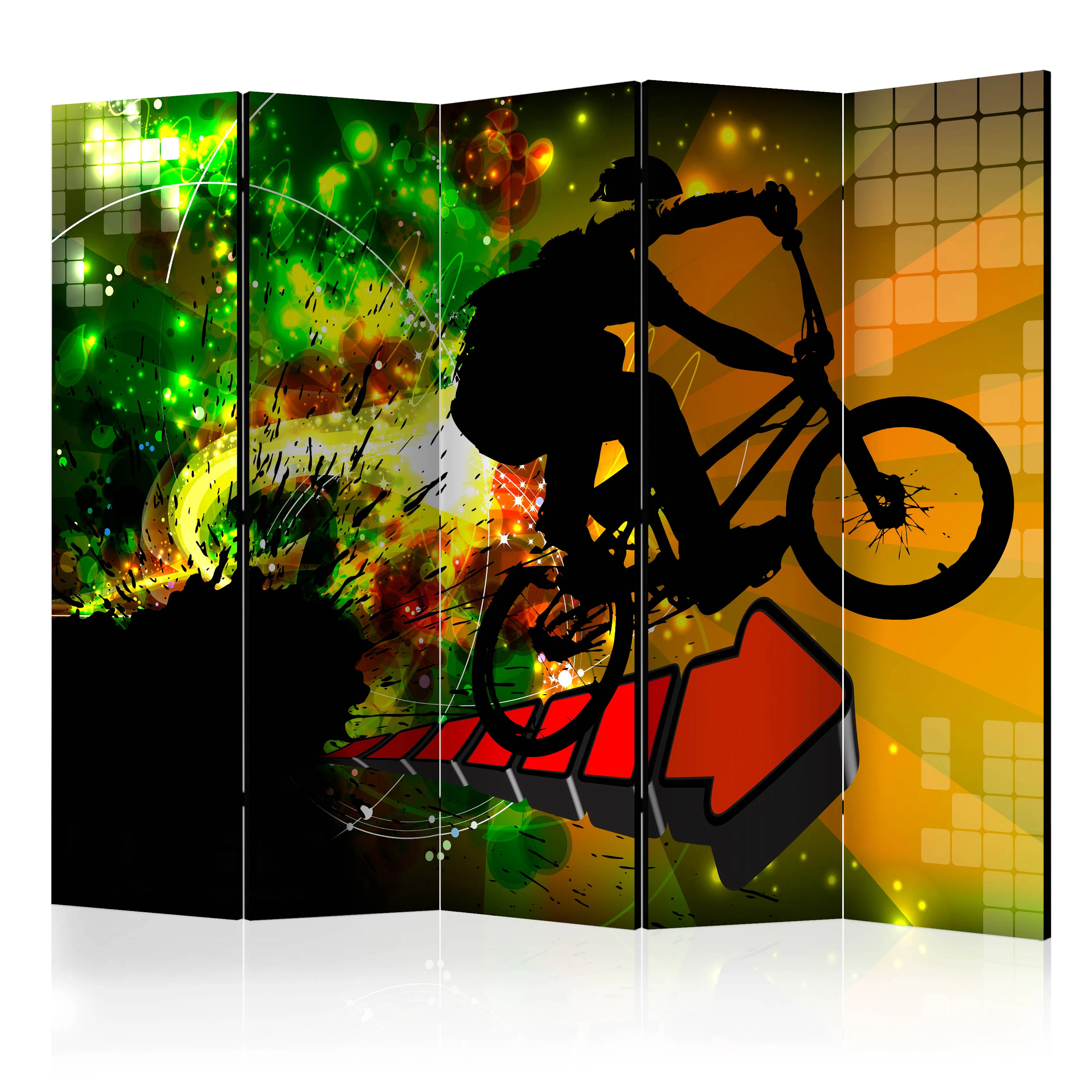 Rumsavdelare Skärmvägg Arkiio Bicycle Tricks II 225x172 cm