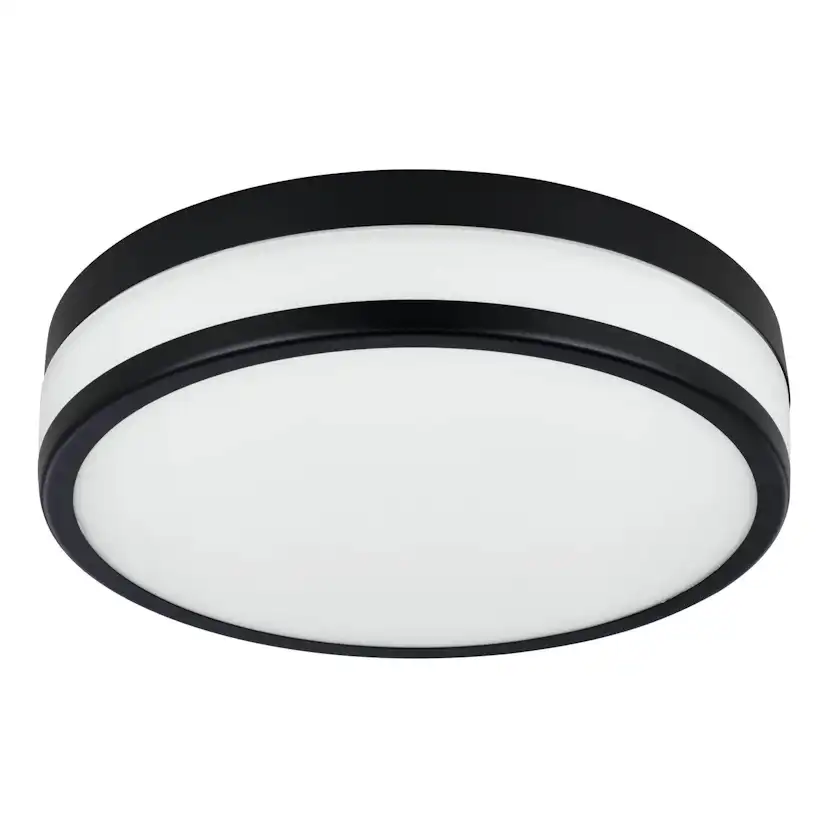 Vägg-/Taklampa Eglo Led Palermo 295 mm, Svart/Vit