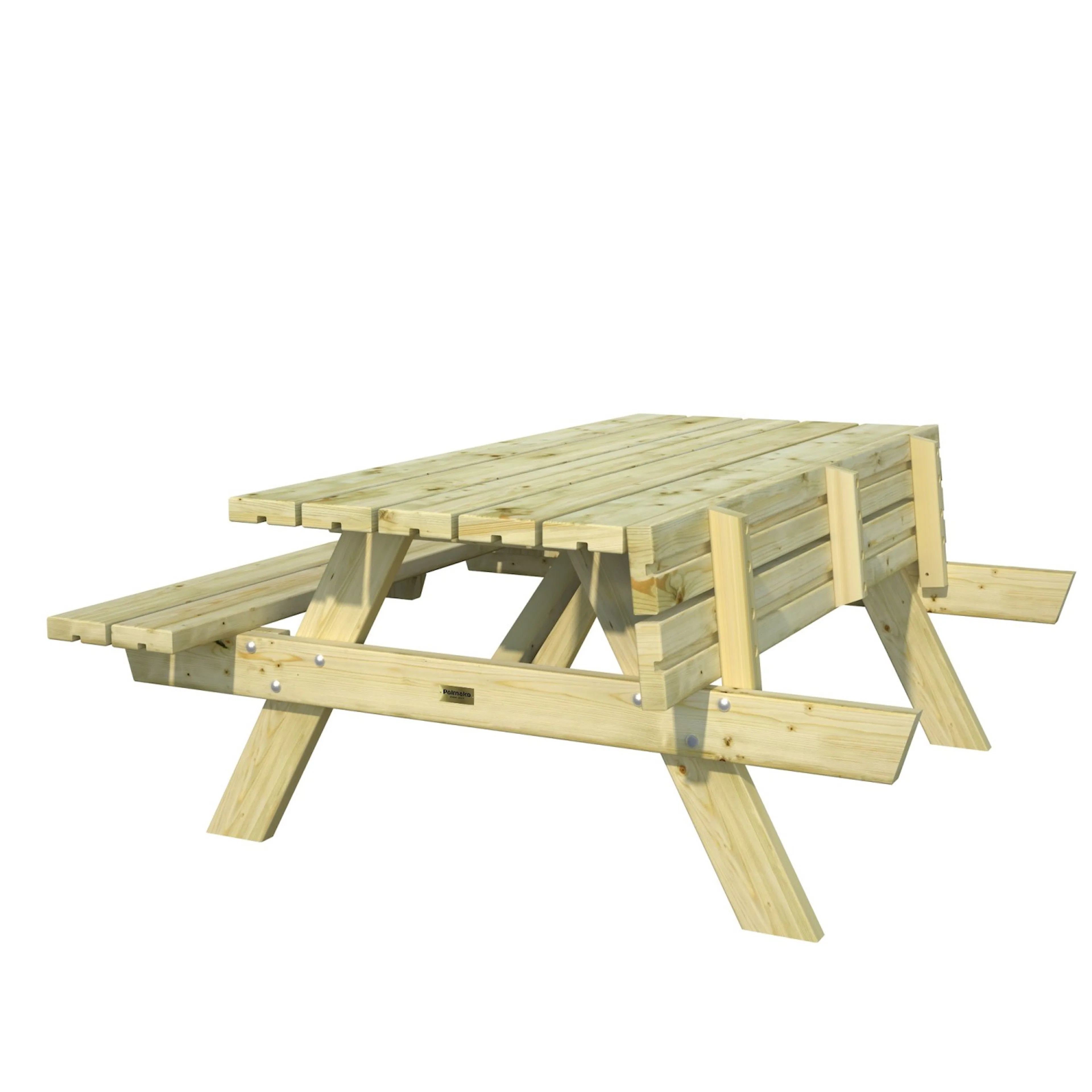 Ruby 18, picnic table Grön/Tryckimpregnerad