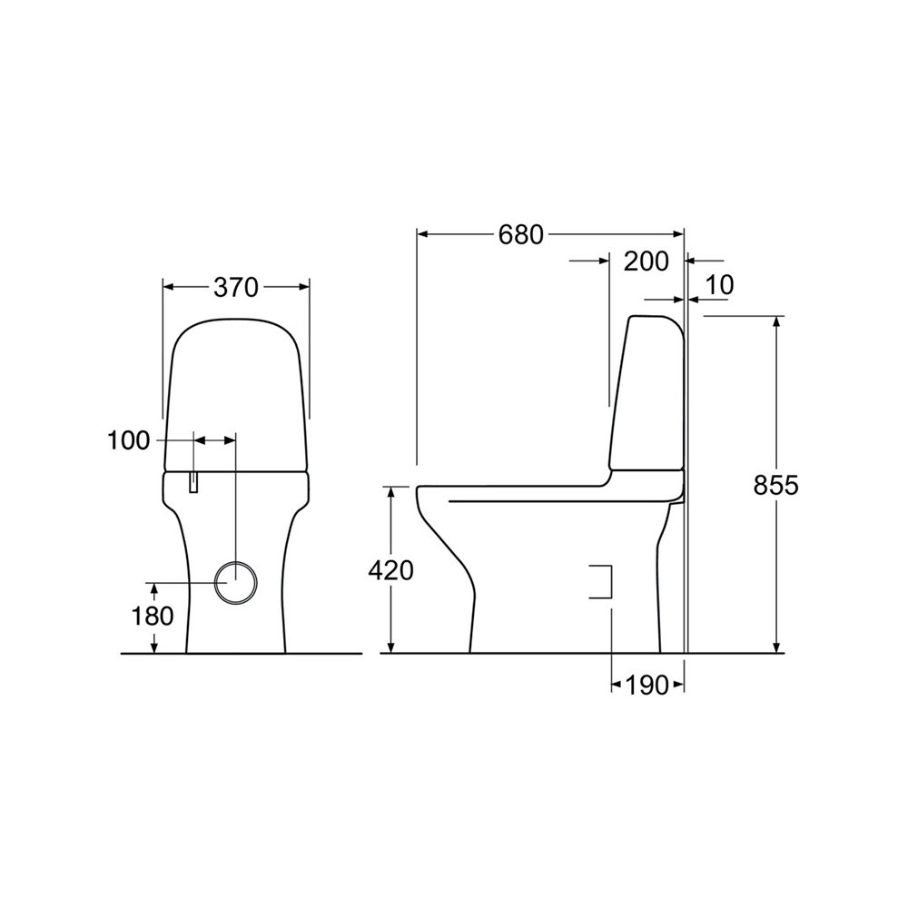 Toalettstol Gustavsberg Estetic 8300 Hygienic Flush för Limn Vit, Mjukstängande Hårdsits Vit