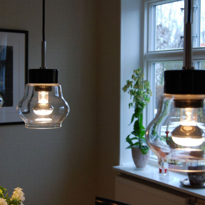 Taklampa Ifö Electric Smycka Emma Klarglas