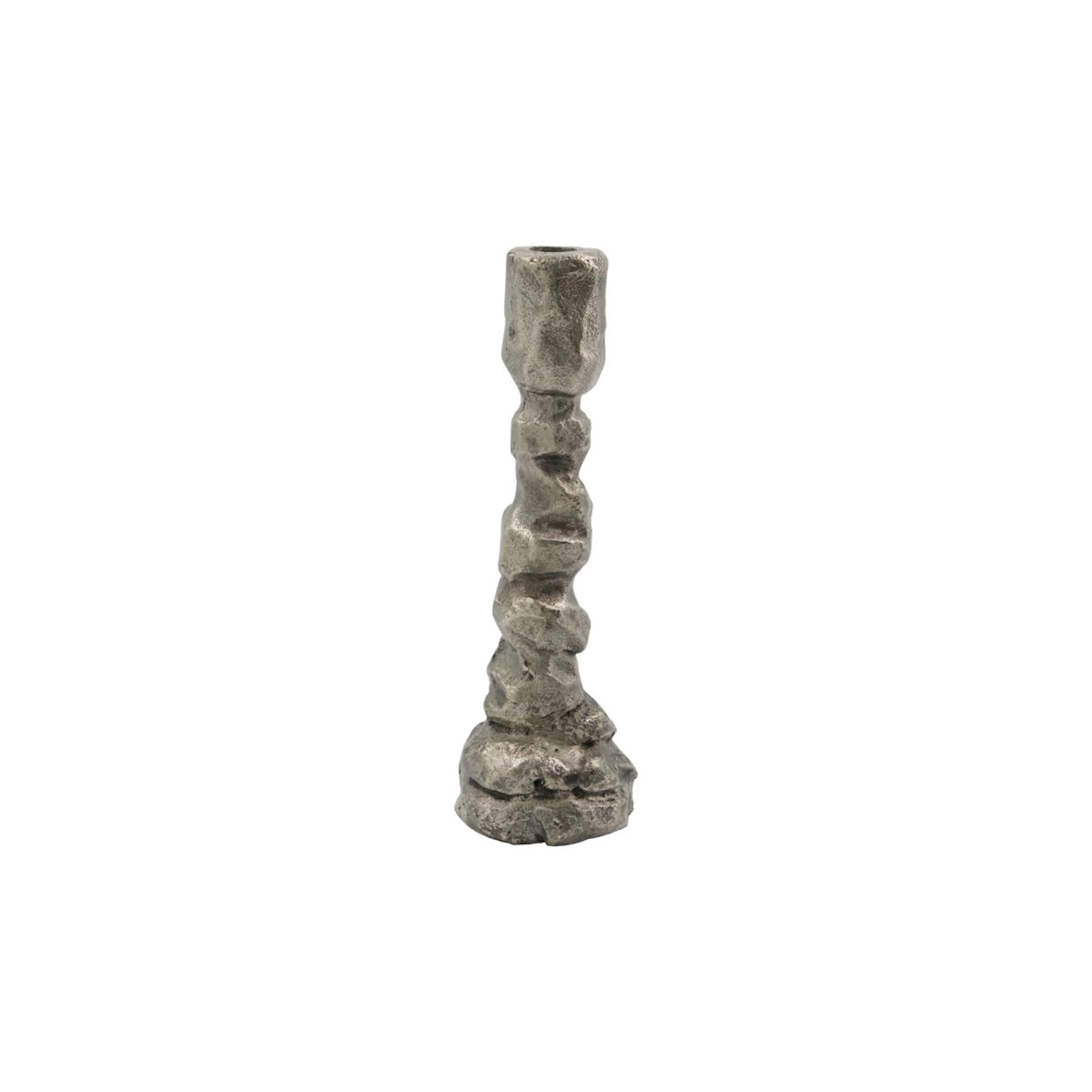 Ljusstake House Doctor Raku Antiksilver