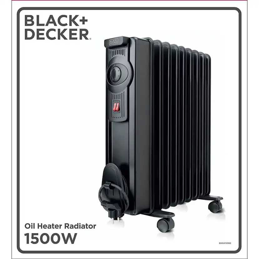 Oljefyllt element Black+Decker 1500W
