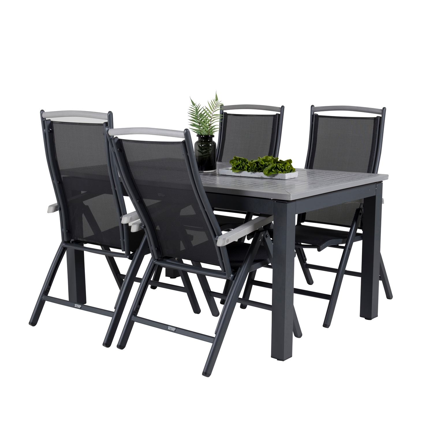 Matgrupp Venture Home Aleyna 160/240 med 4 Stolar