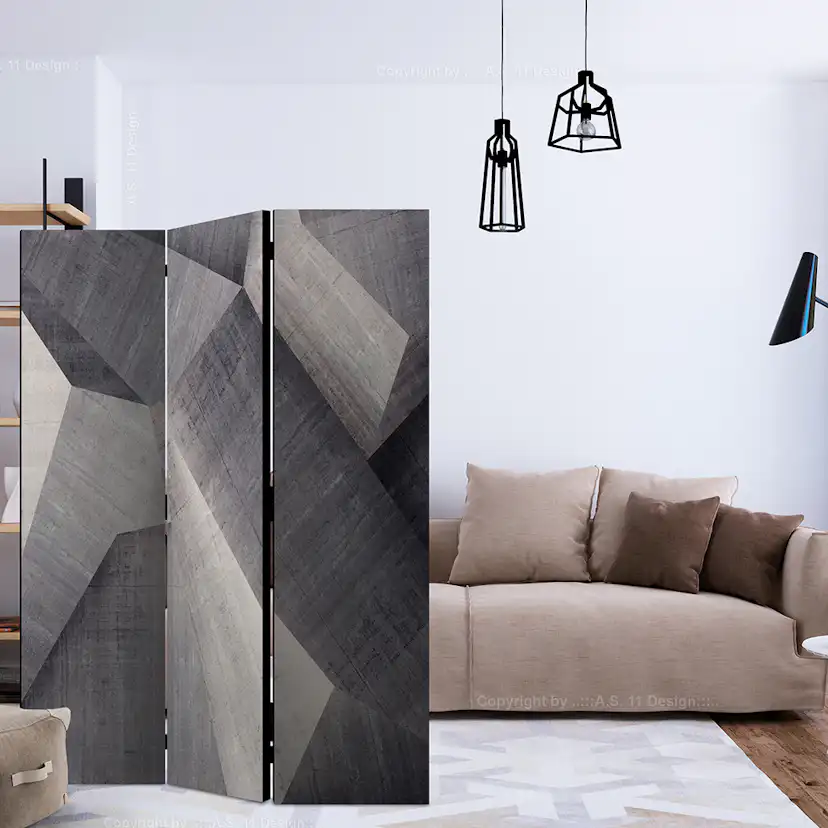 Rumsavdelare Skärmvägg Arkiio Abstract Concrete Blocks 135x172 cm