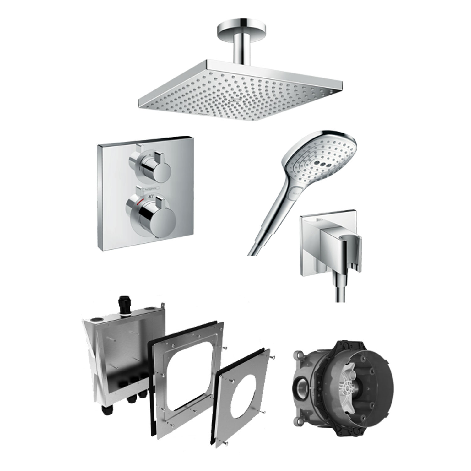 Takdusch Hansgrohe Raindance E Inbyggnadspaket