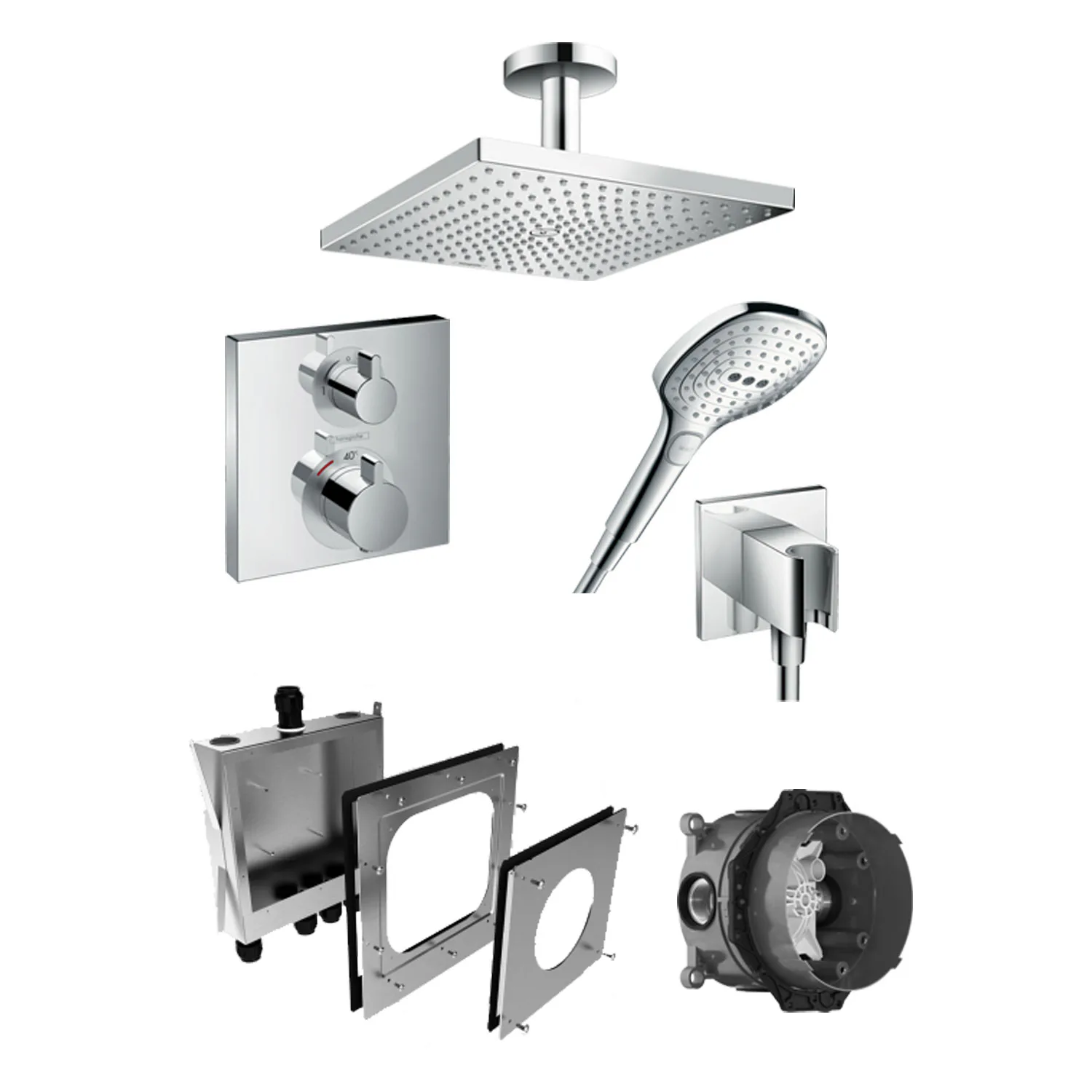 Takdusch Hansgrohe Raindance E Inbyggnadspaket