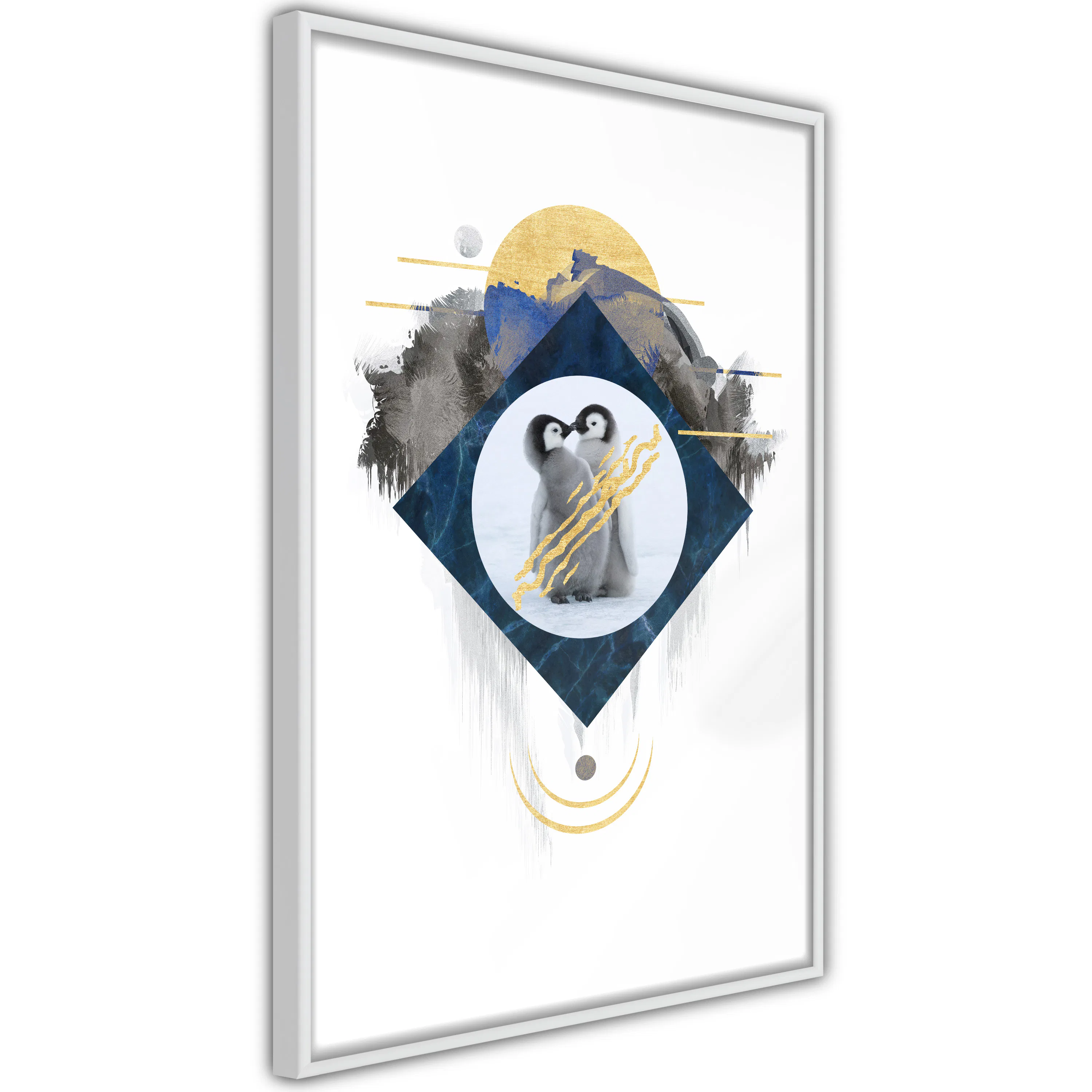 Poster Artgeist Affisch Penguin Couple