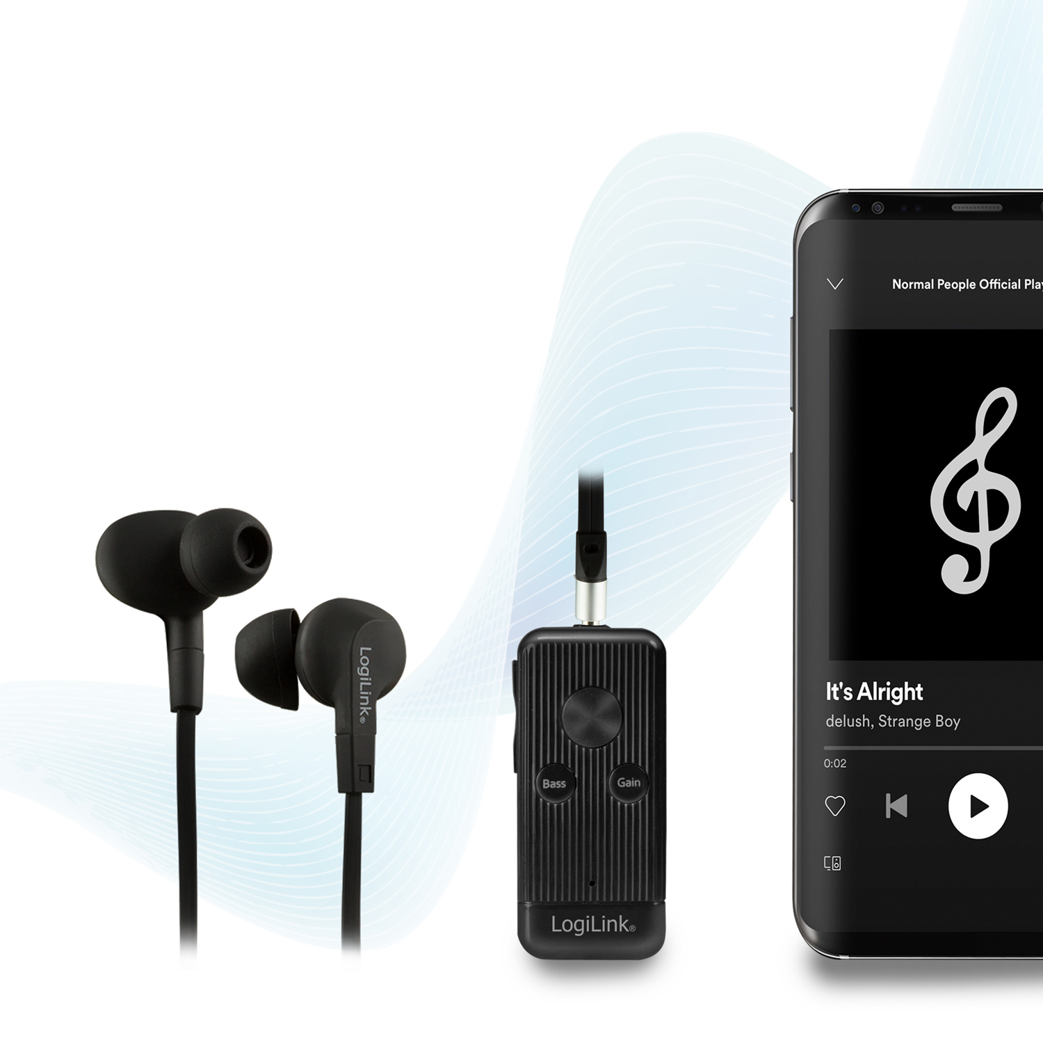 Stereo LogiLink Bluetooth 5.0 Audio-mottagare