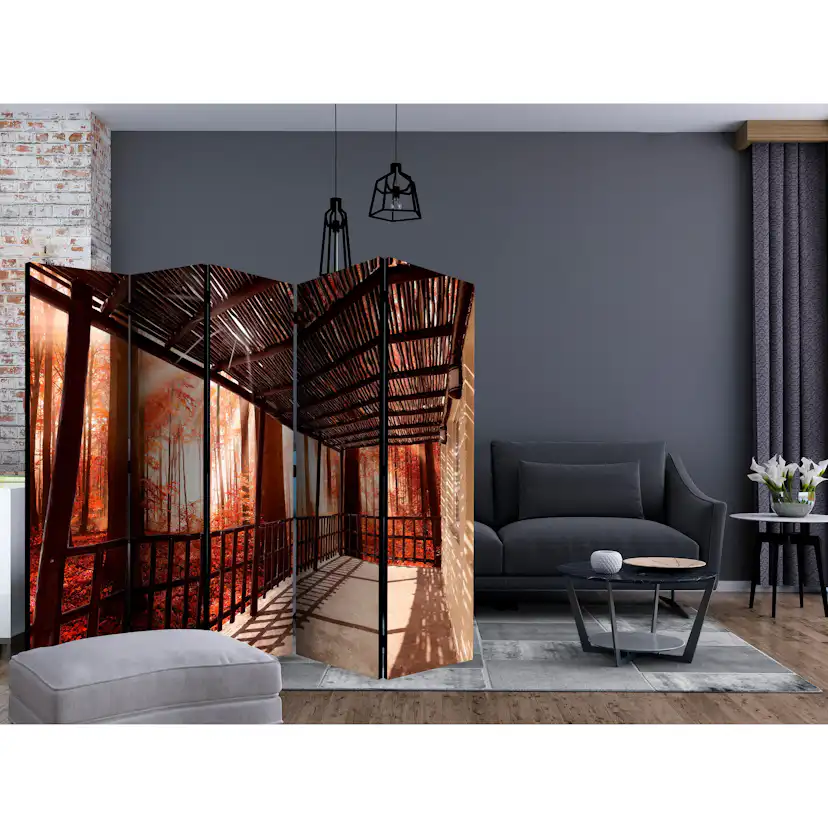 Rumsavdelare Skärmvägg Arkiio Nature Forest Terrace II 225x172 cm