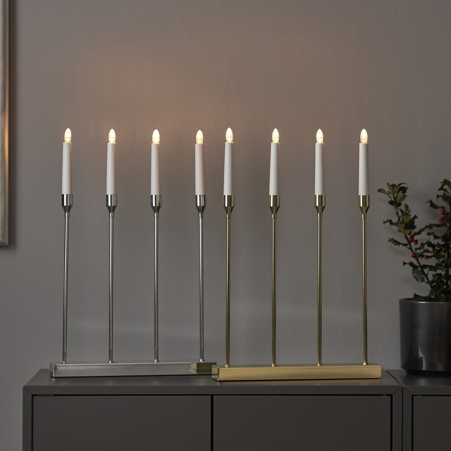 Ljusstake Lottie Mässing