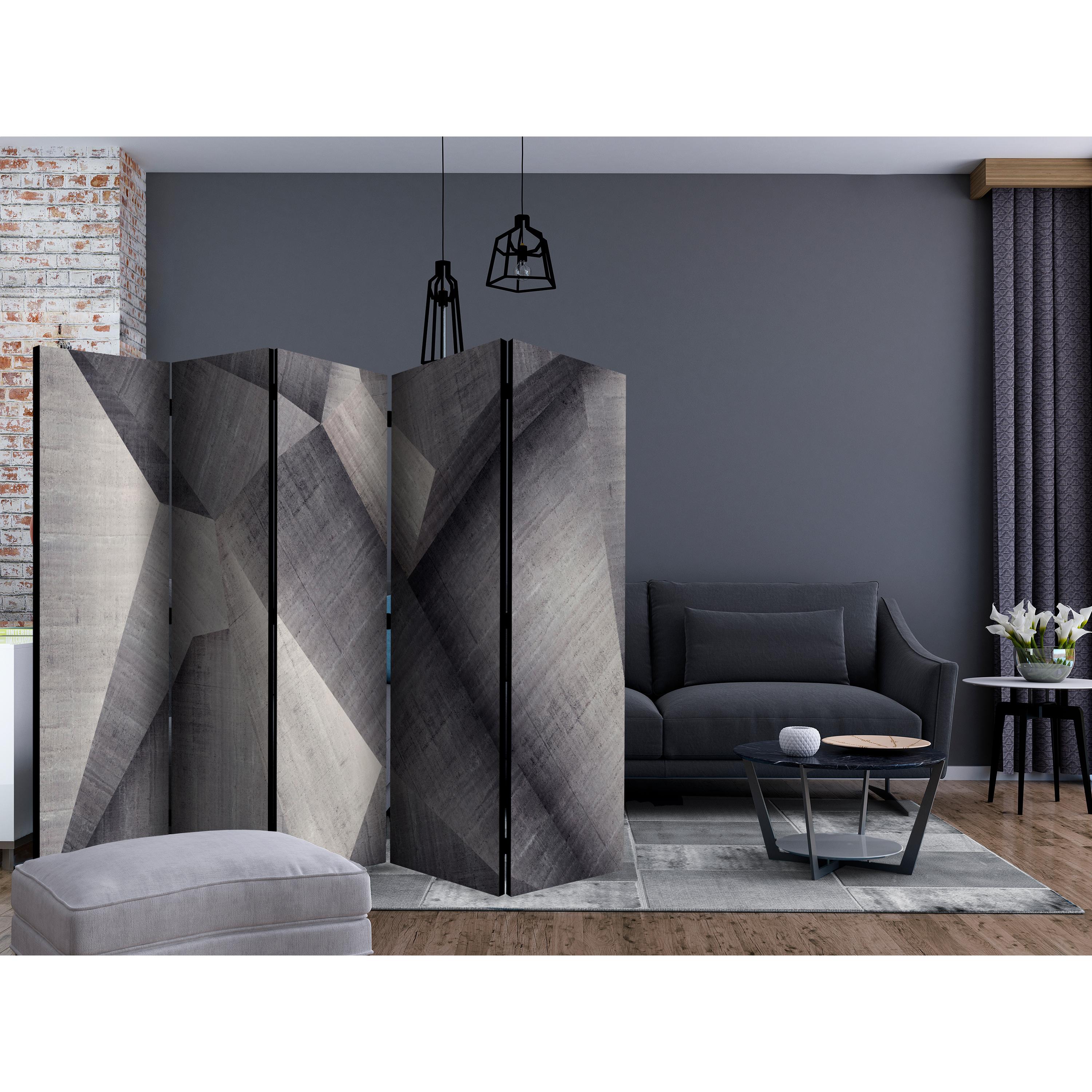 Rumsavdelare Skärmvägg Arkiio Abstract Concrete Blocks II 225x172 cm