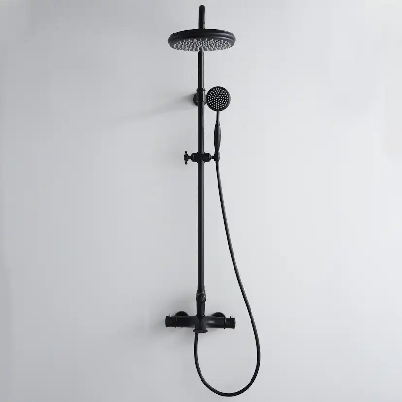 Takduschset Bathlife Ebb mattsvart Mattsvart