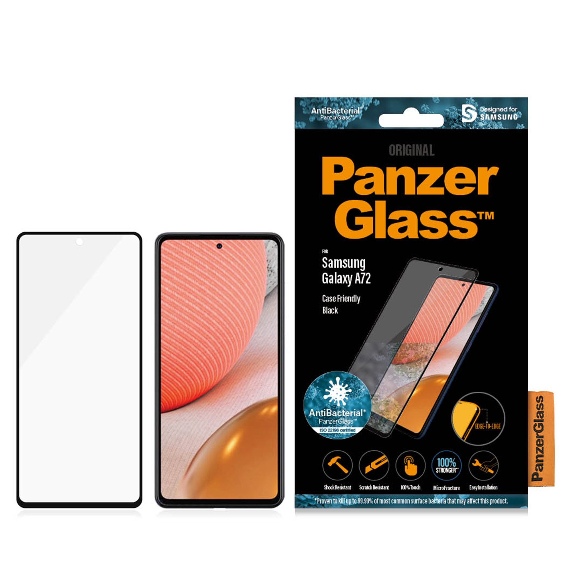 Skärmskydd Panzerglass Samsung Galaxy A72 Case Friendly
