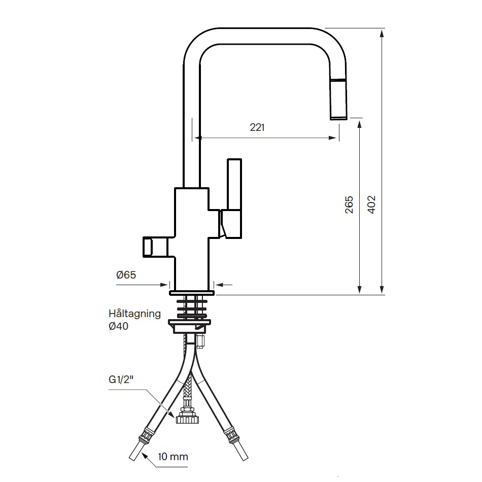 Köksblandare Tapwell Arman ARM887 Krom Krom