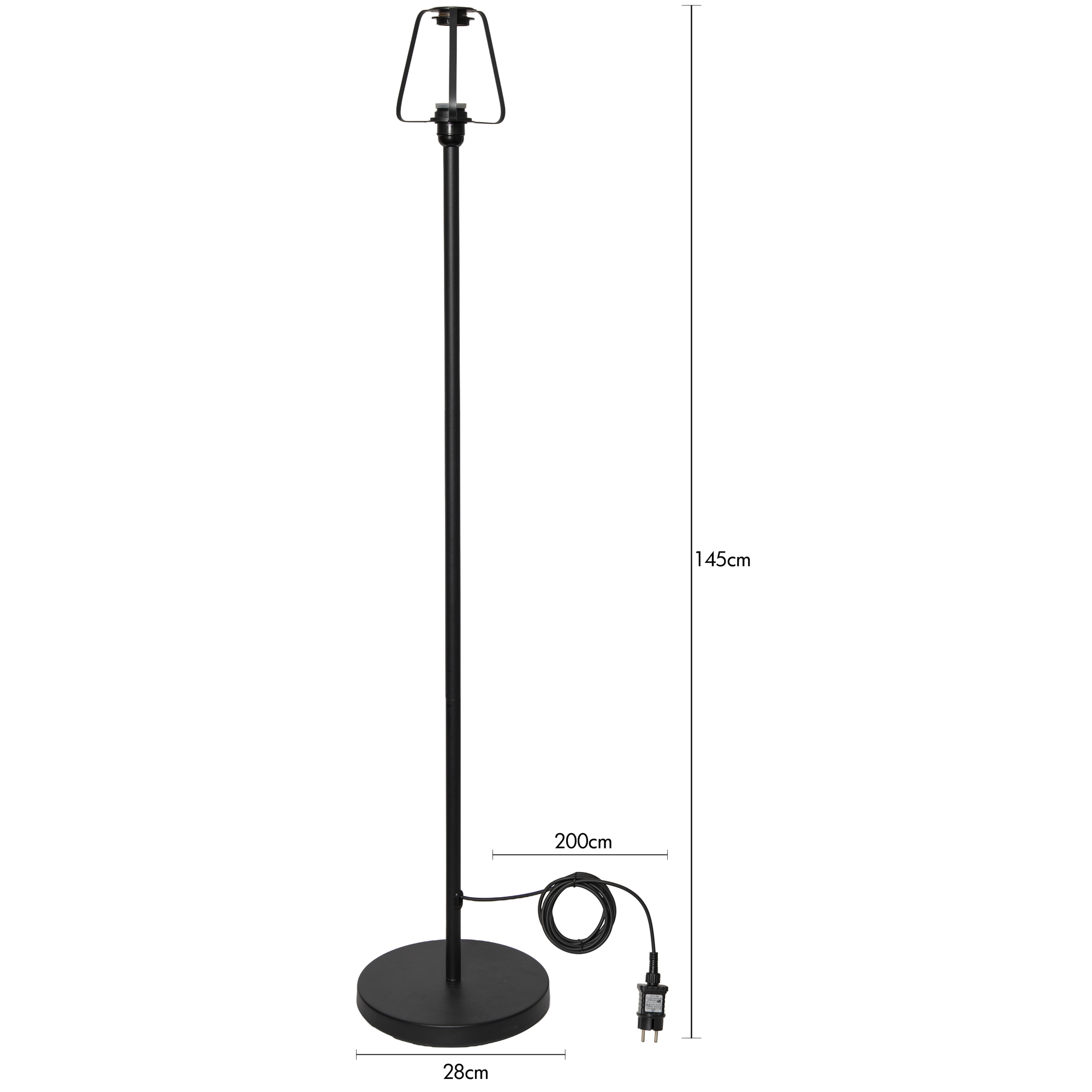 Golvlampa Star Trading Frank 145cm E27 Utomhus