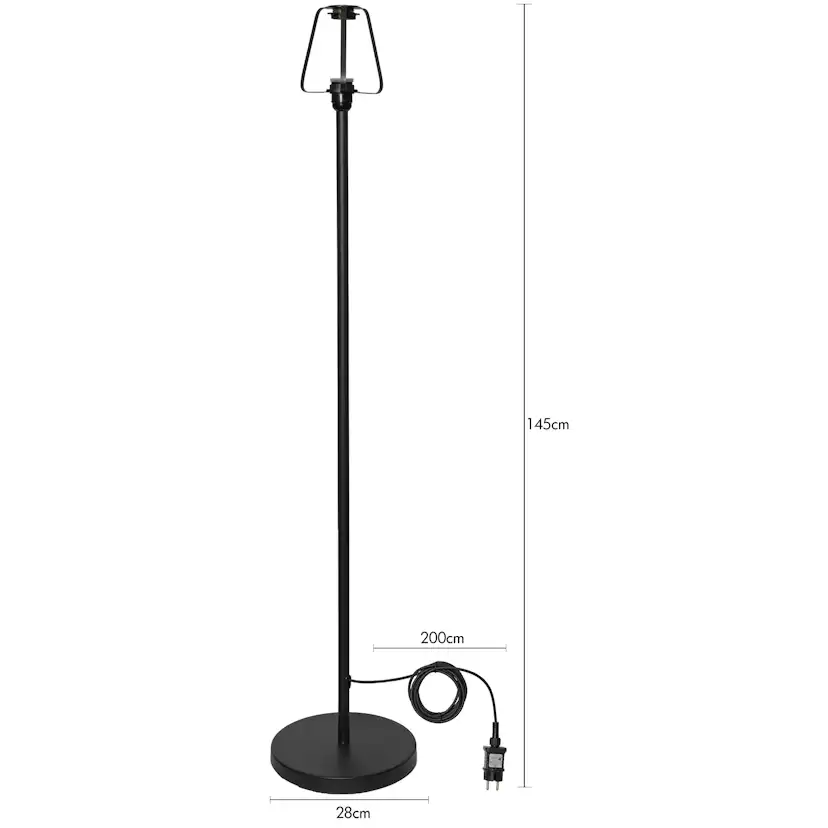 Golvlampa Star Trading Frank 145cm E27 Utomhus