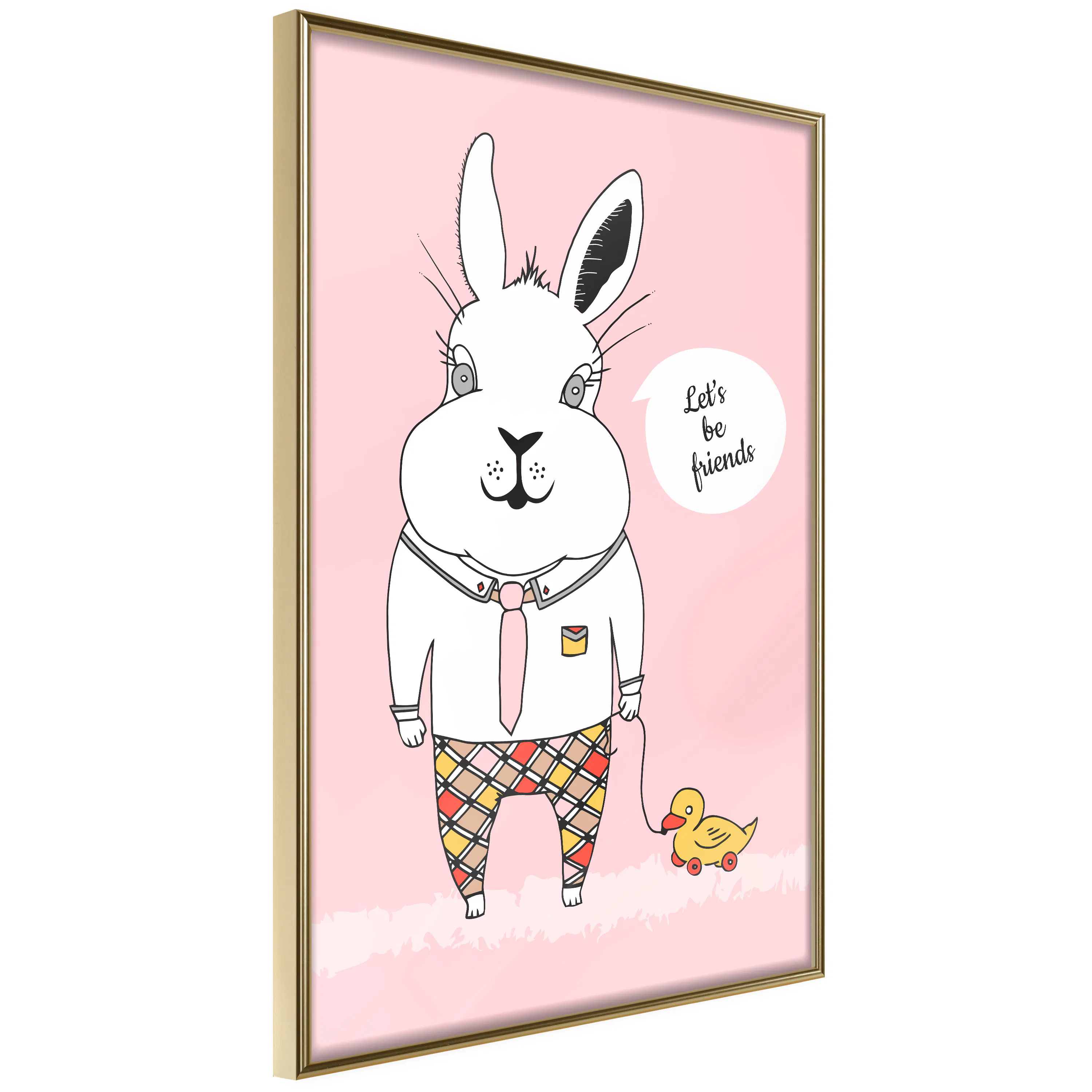 Poster Artgeist Affisch Rabbit's Friend