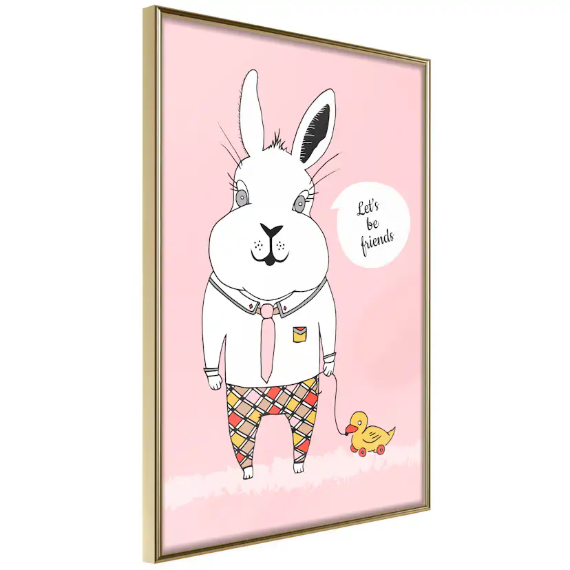 Poster Artgeist Affisch Rabbit's Friend