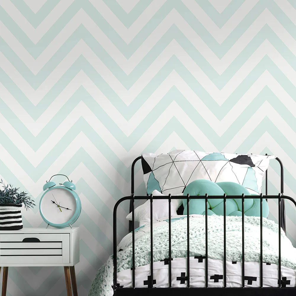 Tapet Holden Dream Catcher Chevron Soft Teal 12570