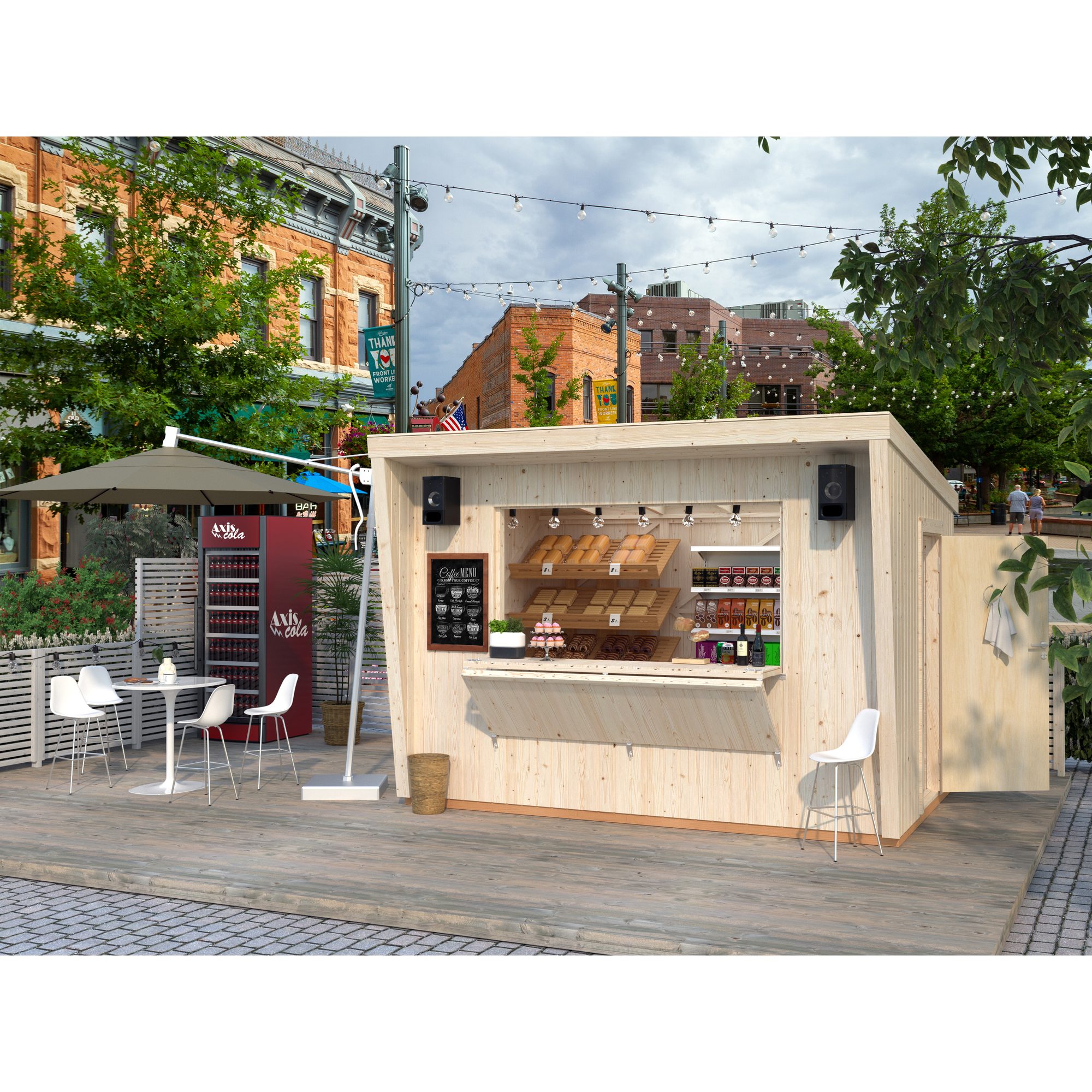 Kiosk Palmako Kira 8,2 m2 (inv. 7,7 m2)