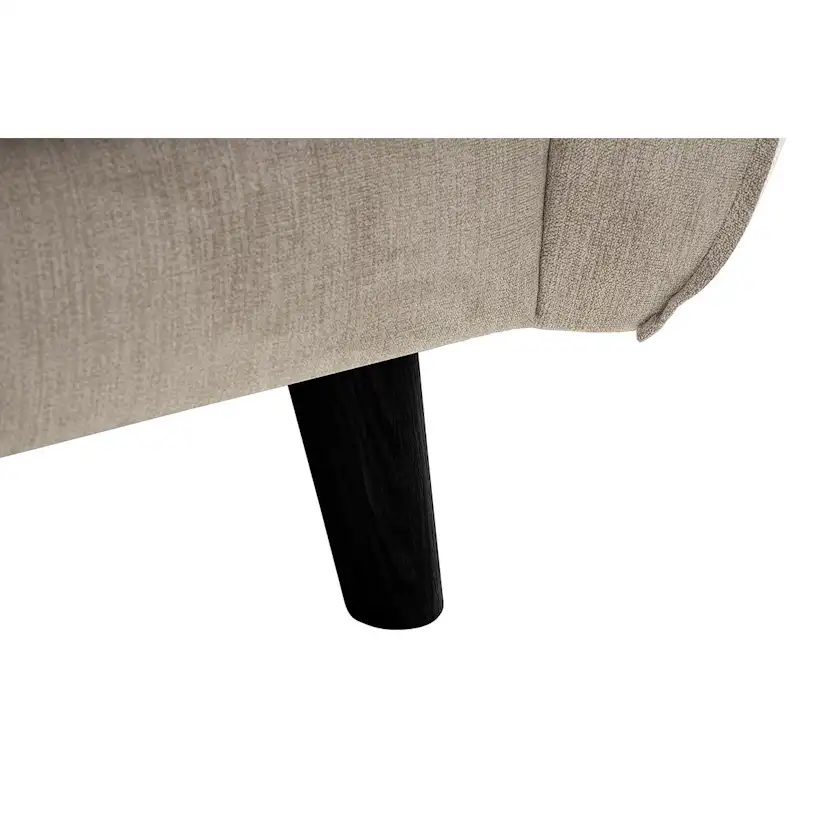 Trend Lyx 3-sits Soffa Beige, Svarta ben