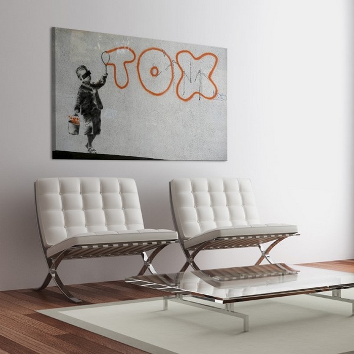 Tavla Arkiio Wallpaper Graffiti Banksy 60x40