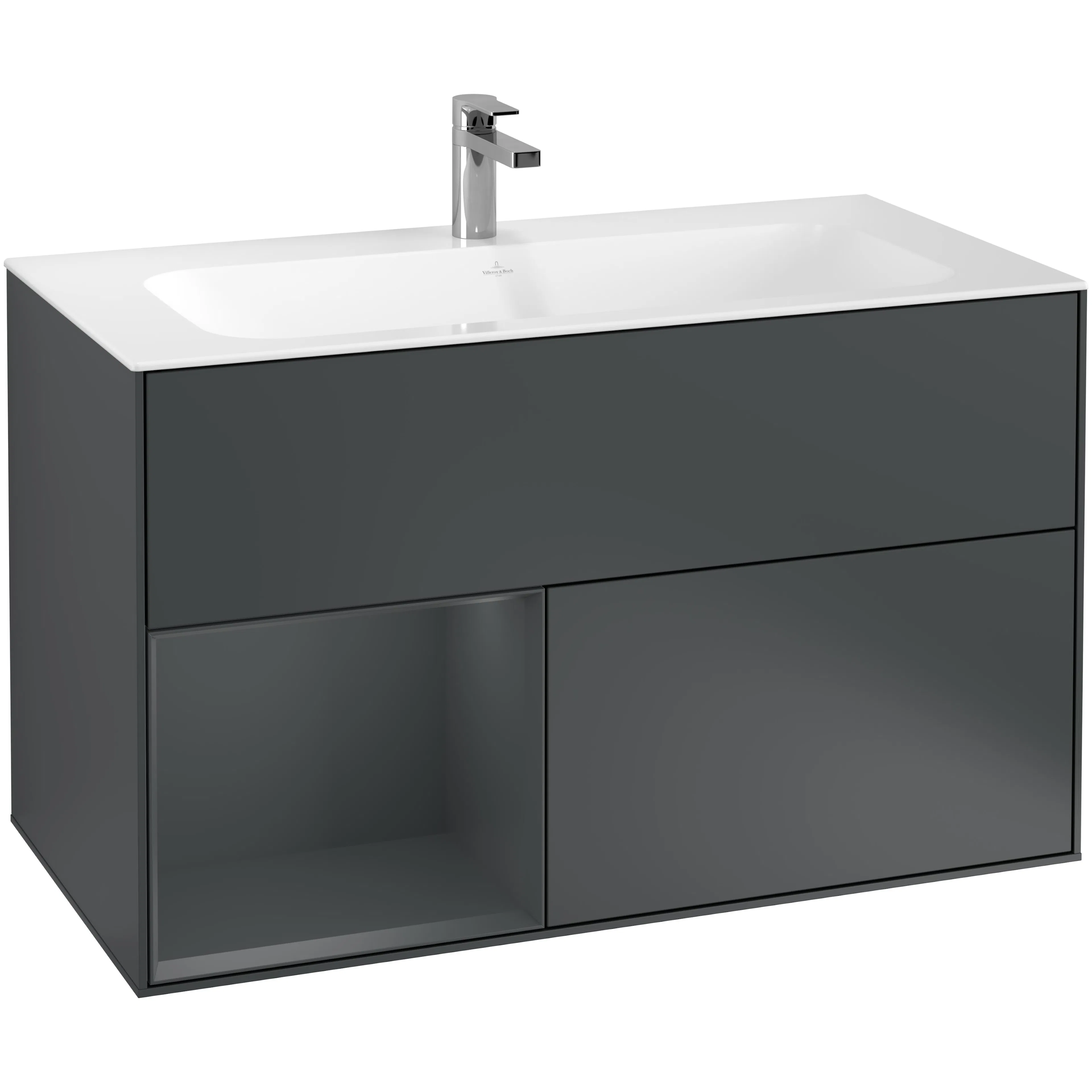 Tvättställsskåp Villeroy & Boch Finion med 2 Lådor och Hylla för Inbyggt Tvättställ