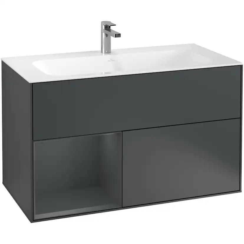 Tvättställsskåp Villeroy & Boch Finion med 2 Lådor och Hylla för Inbyggt Tvättställ