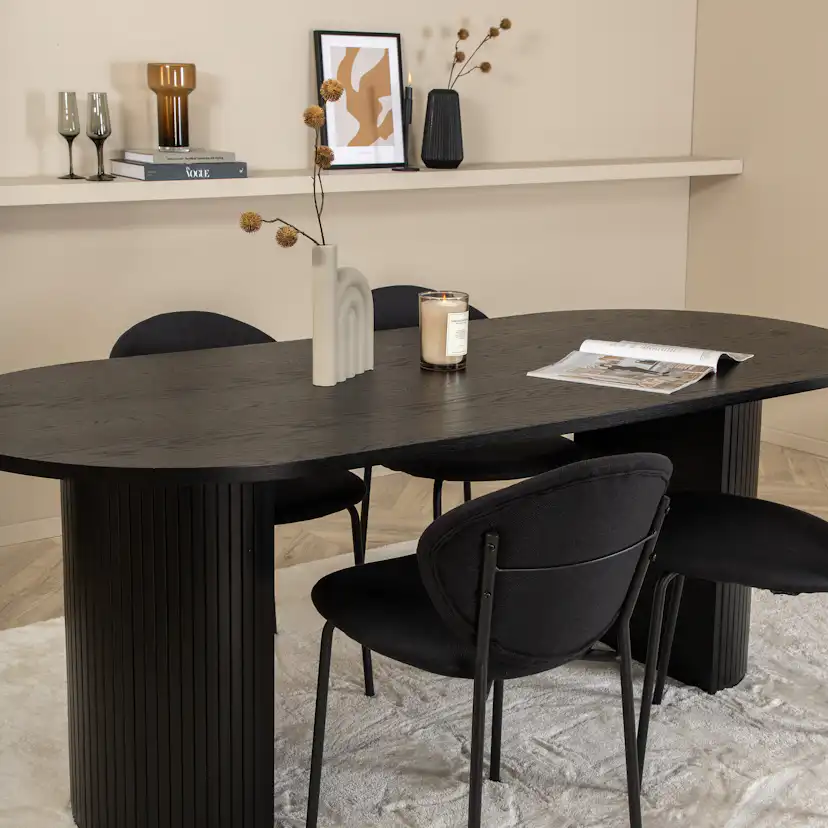 Matgrupp Venture Home Bianca med 4 Valor Stolar