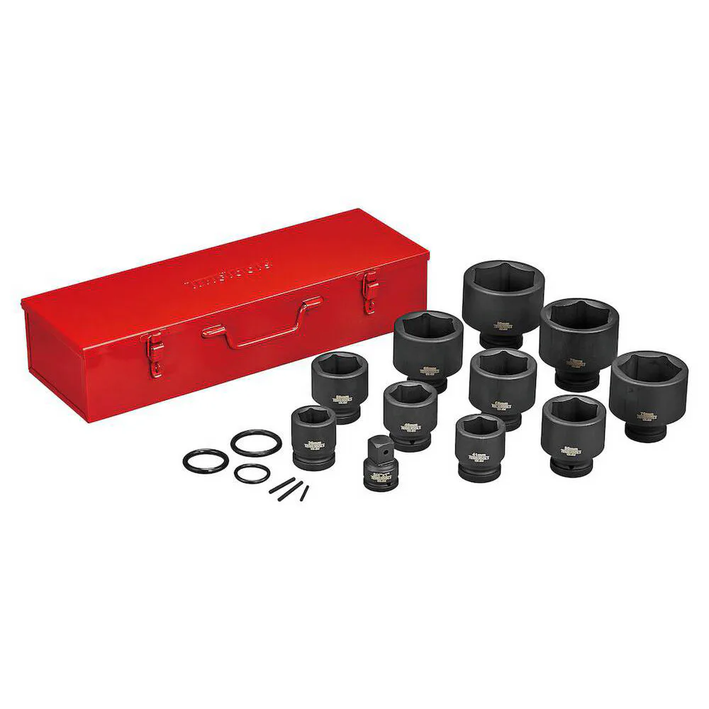 Krafthylssats Teng Tools 1 tum 36-80 mm