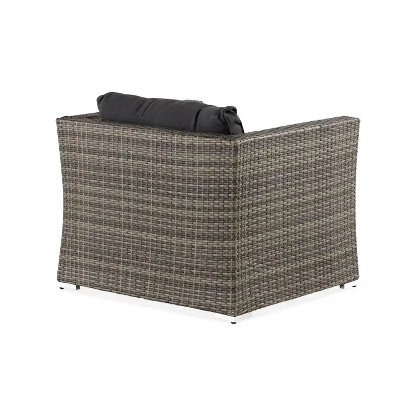 Utefåtöljer Comfort Garden Wisconsin Premium Utefåtölj – Loungefåtölj för Uterum och Altan i Konstrotting