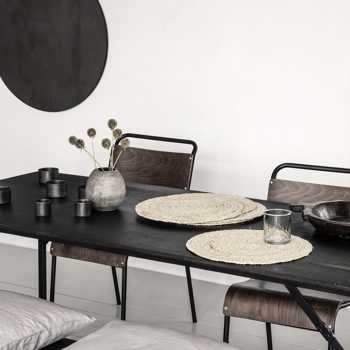 Bordstablett House Doctor Circle Sjögräs 4-pack