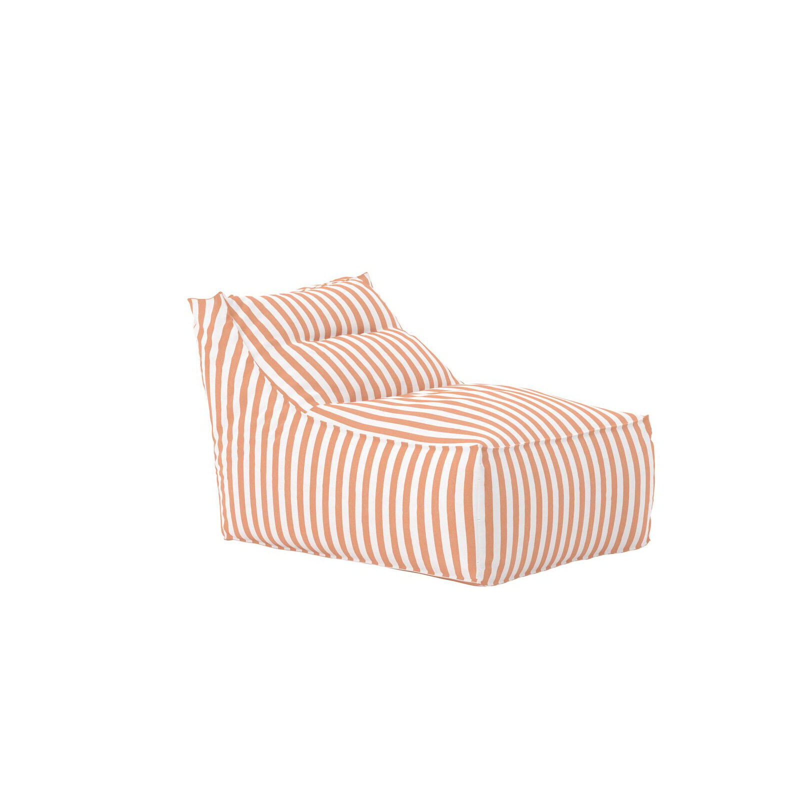 Redang Relaxbag Fabric - White/ Peach Striped / 118*94*83 Peach