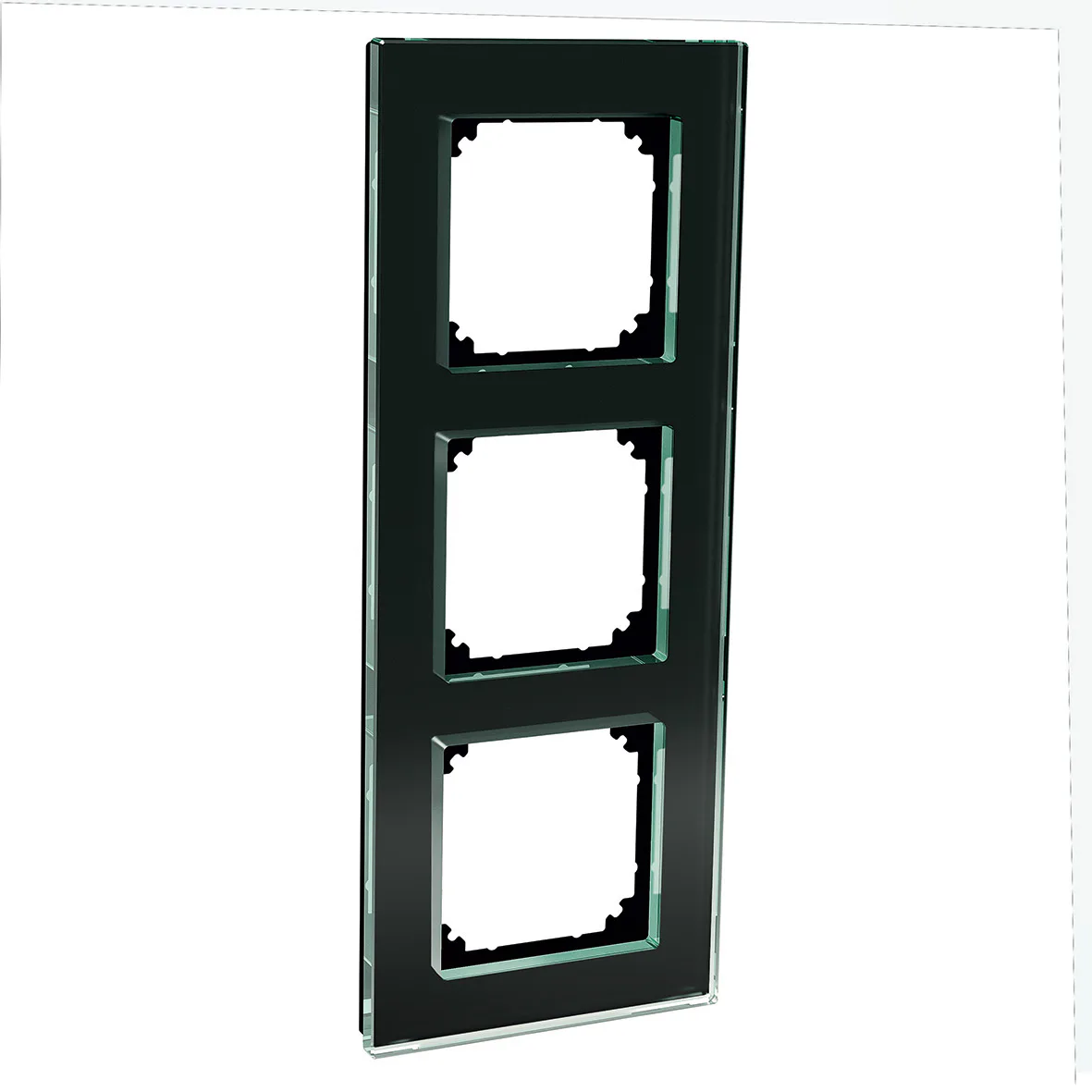 RAM 3-FACK GLAS SOLID SVART 3-fack
