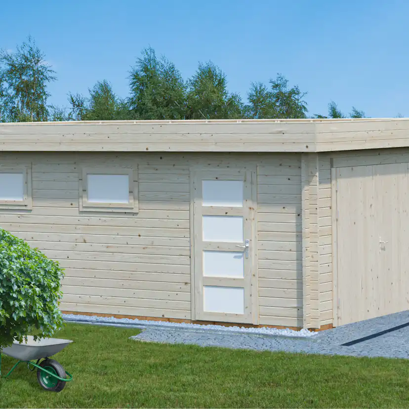 Garage Palmako Rasmus med Garagedörr 19,8 m2
