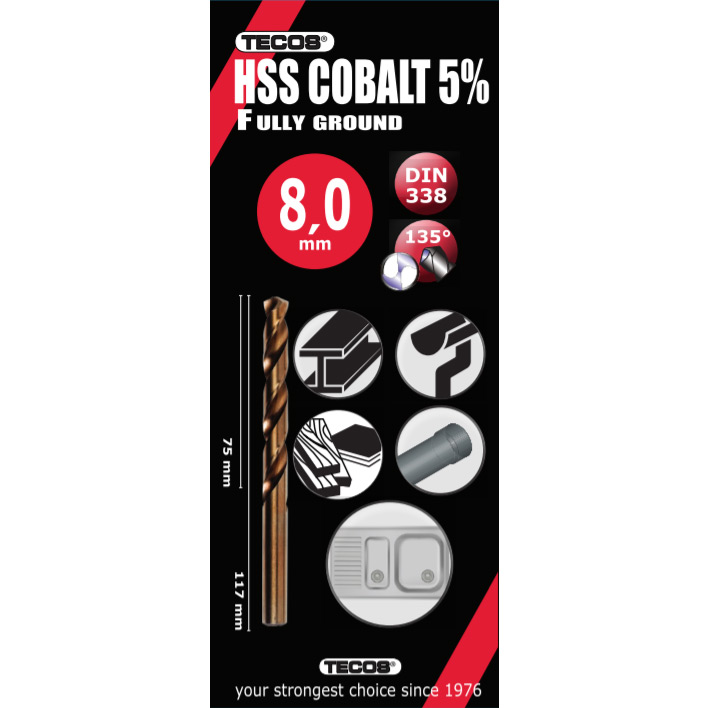 Borr Tecos HSS-Cobalt
