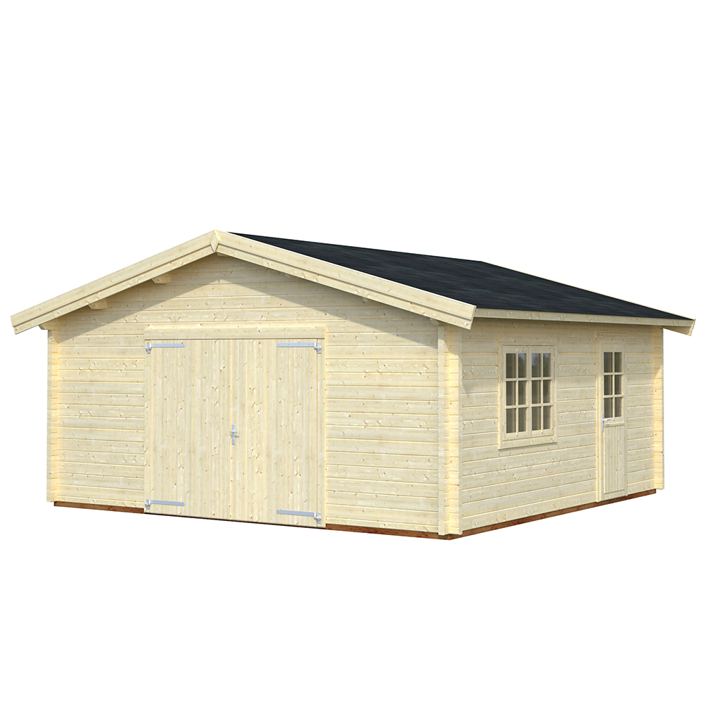 Garage Palmako Roger med Garagedörr 29,2 m2