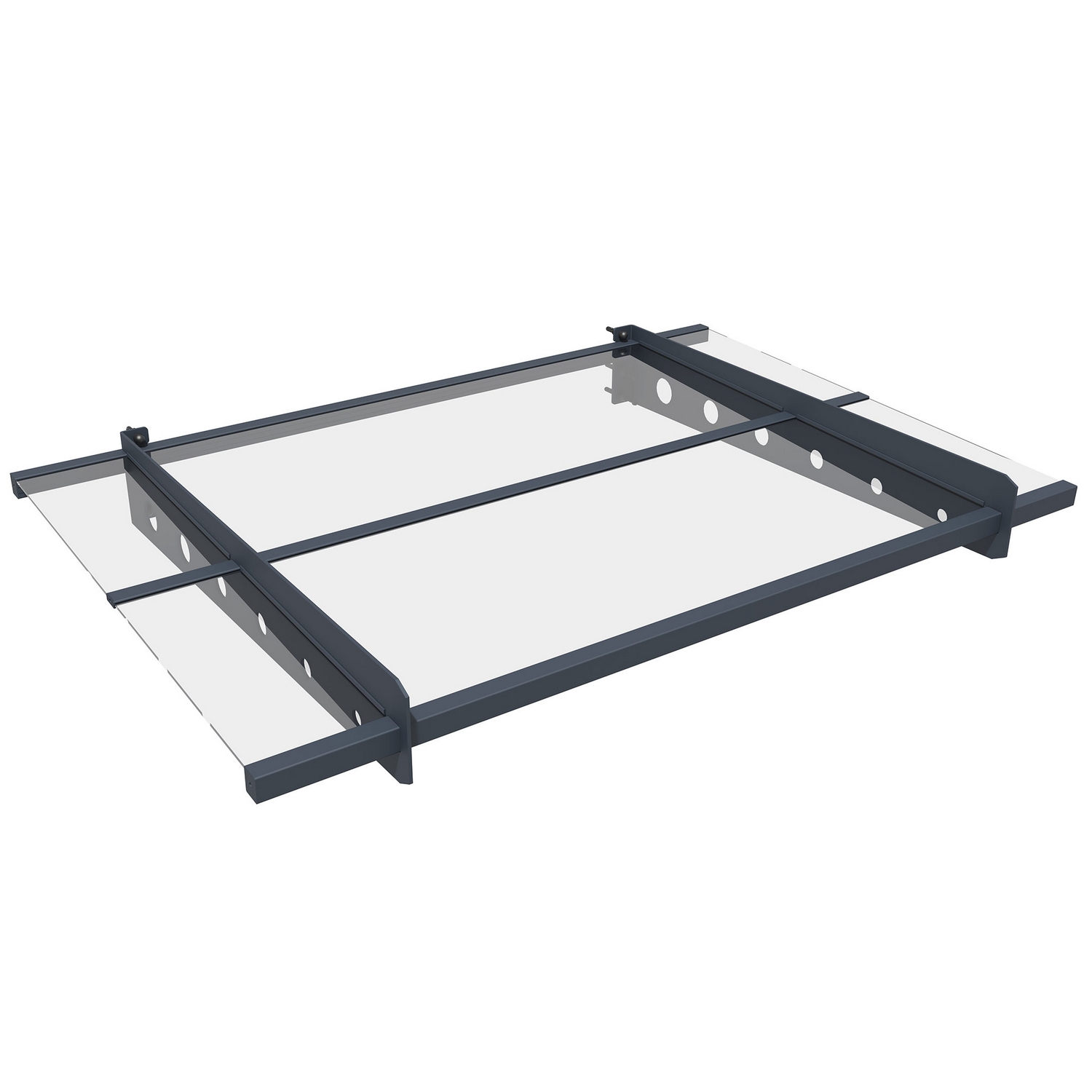 Entrétak Fornorth Modern Aluminium/Akryl 120x80 cm Väderbeständig