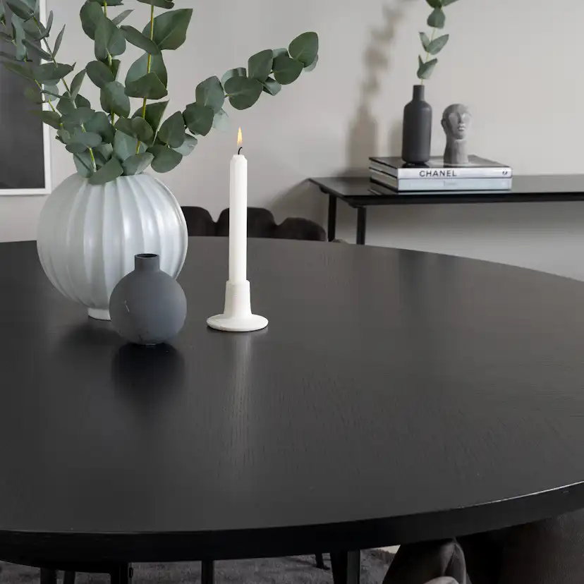 Matgrupp furniture/fashion Copenhagen med 4 Gråa Limhamn Stolar