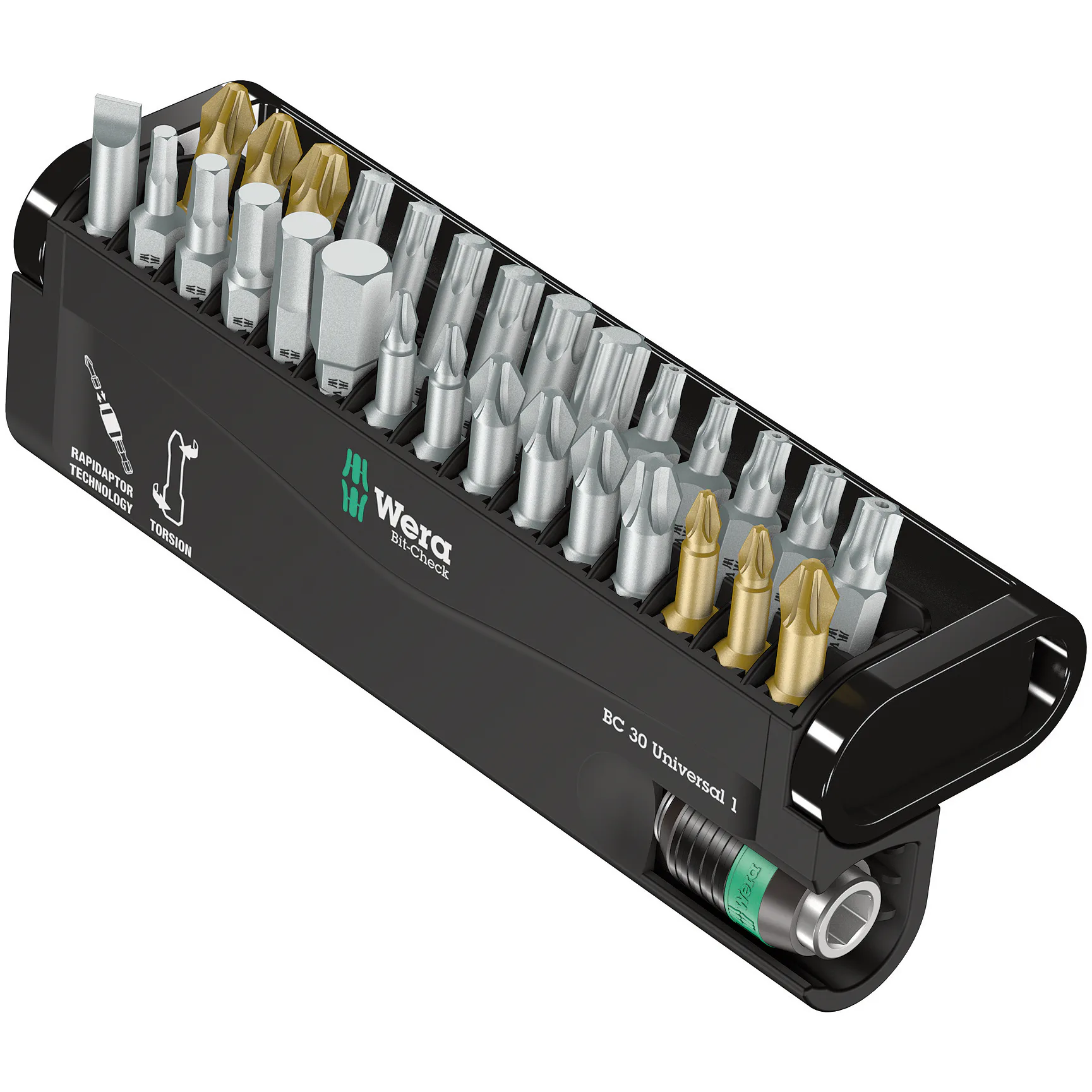 Bitskassett Wera Bit-Check 30 Universal 1 29 Bits+Hållare
