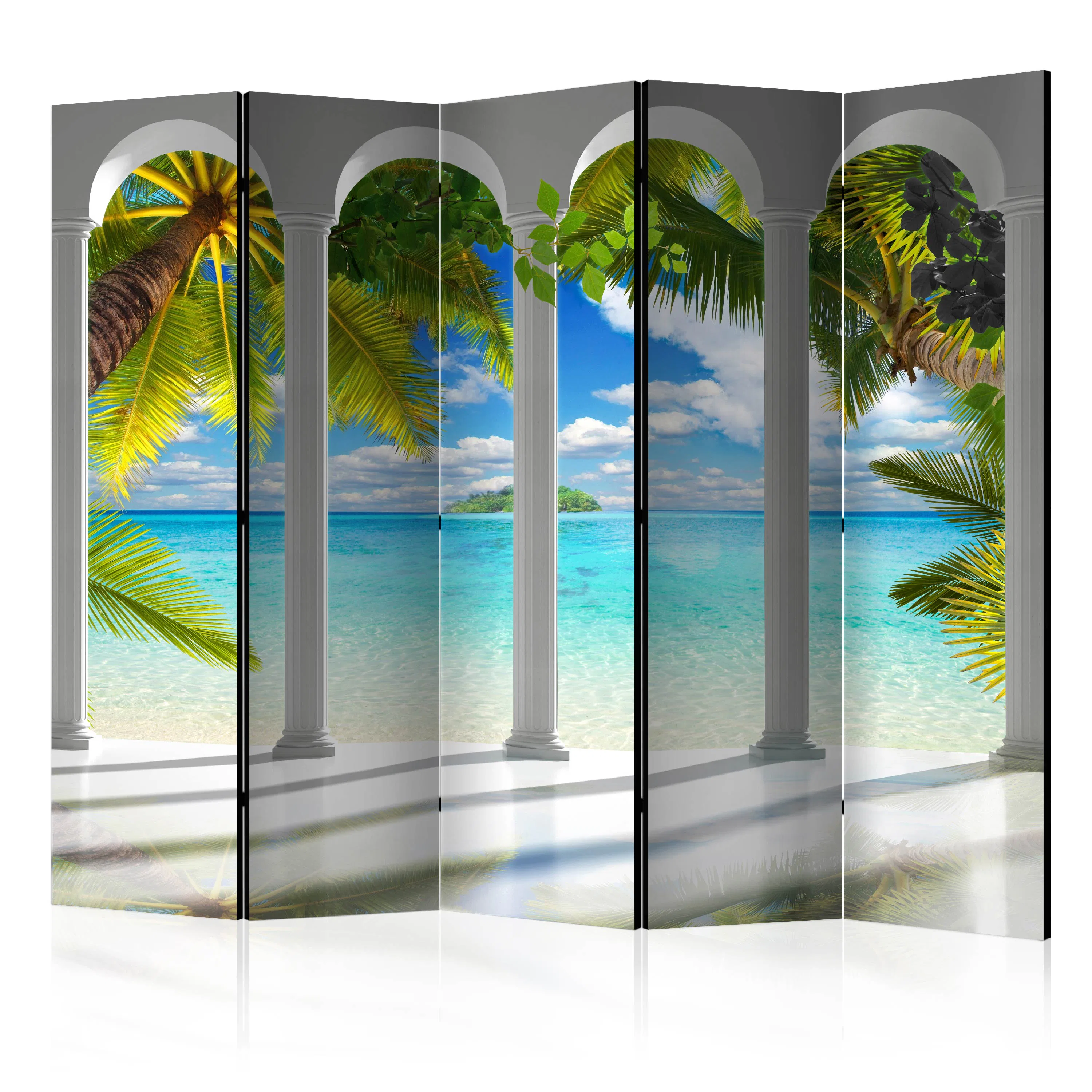 Rumsavdelare Skärmvägg Arkiio Sea behind Columns II 225x172 cm