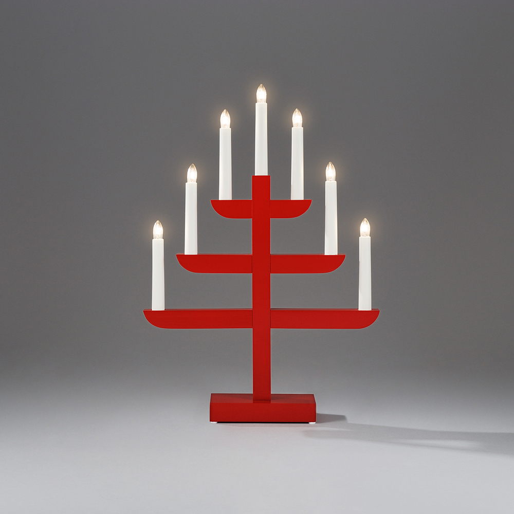 Adventsljusstake Gnosjö Konstsmide 7L på Fot H46