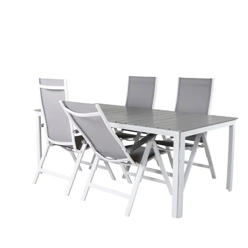 Matgrupp Venture Home Pincy med 4 Aleyna Positionsstolar